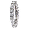 2.31CTW Diamond Eternity Anniversary Stackable Wedding Band Ring 14k White Gold