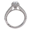 Tacori Full Bloom Diamond Halo Engagement Ring Setting 18k White Gold $5880