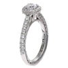 Tacori Full Bloom Diamond Halo Engagement Ring Setting 18k White Gold $5880