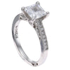 1.50CT Princess Diamond Simply Tacori Engagement Ring Setting 18k White Gold $3390