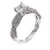 1.20CT Princess Diamond Tacori Ribbon Engagement Ring Setting 18k White Gold $4230