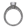 1.00CT Round Diamond Tacori Classic Crescent Engagement Ring Setting Platinum
