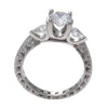 1.03CT Round Pear Diamond Tacori Classic Crescent Engagement Ring Setting Platinum $7940