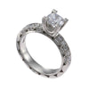 1.00CT Round Diamond Tacori Classic Crescent Engagement Ring Setting Platinum $6300