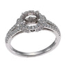 Verragio Couture Diamond Pave Engagement Ring Setting 18k White Gold $3800