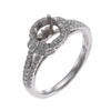 Verragio Couture Diamond Pave Engagement Ring Setting 18k White Gold $3800