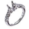 Verragio Insignia Diamond Pave Engagement Ring Setting 18k White Gold $4000