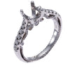 Verragio Insignia Diamond Pave Engagement Ring Setting 18k White Gold $4000