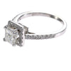 1.94CTW GIA Princess Cut Halo Diamond Engagement Ring 14k White Gold