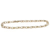 Fancy Twisted Anchor Chain Link Bracelet Solid 14k Yellow Gold 4mm 7inches 5.9g