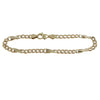 Mens Fancy Cuban Chain Link Bracelet Solid 14k Yellow Gold 5mm 8inches 12.2g