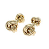 Tiffany & Co. Classic Love Knot Cufflinks Solid 14k Yellow Gold 13mm 20.2g