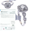 1.72CTW Round Cut Cushion Halo Diamond Engagement Ring 18k White Gold I/I2 $3740