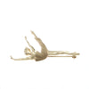 Ballerina Grand Jete Brooch Pin Solid 14k Yellow Gold Girl Dancer 4.9g