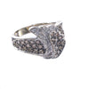 1CTW Champgne Diamond Cluster Ring Solid 14k White Gold Band Womens 7.50