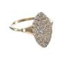 1CTW Diamond Cluster Dinner Ring Solid 14k Yellow Gold Womens Estate 10.5