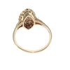 1CTW Diamond Cluster Dinner Ring Solid 14k Yellow Gold Womens Estate 10.5