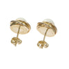 6.5mm Cultured Pearl Stud Earrings Solid 14k Yellow Gold 1.9g