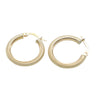 Womens Hoop Earrings 14k Yellow Gold Fine Vintage Estate Comfortable