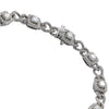 4.23CTW Halo Diamond Pave Bracelet 18k White Gold Twist Cuban Curb Chain Link