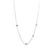 Diamond By The Yard Necklace 14k White Gold Cable Chain Link 0.50CTW 17 inch