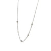 Diamond By The Yard Necklace 14k White Gold Cable Chain Link 0.50CTW 17 inch