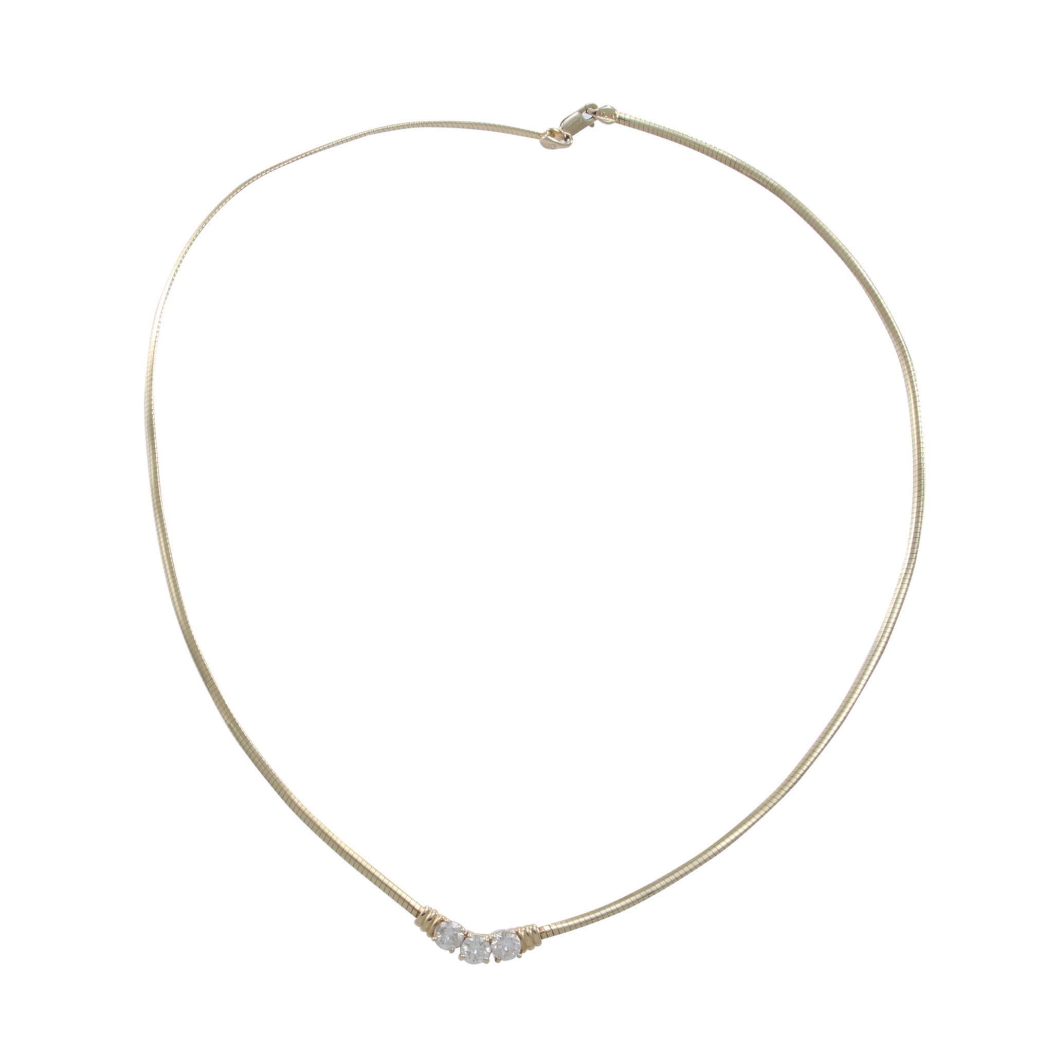 3 CT Round Diamond Halo Necklace in Yellow Gold | Lee Michaels Fine Jewelry