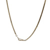 0.80CTW Graduated Diamond Necklace 14k Yellow Gold Espiga Wheat Chain Pendant