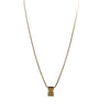 4.28CTW Citrine Spessartite Garnet Pendant 14k Gold Snake Chain Link Necklace