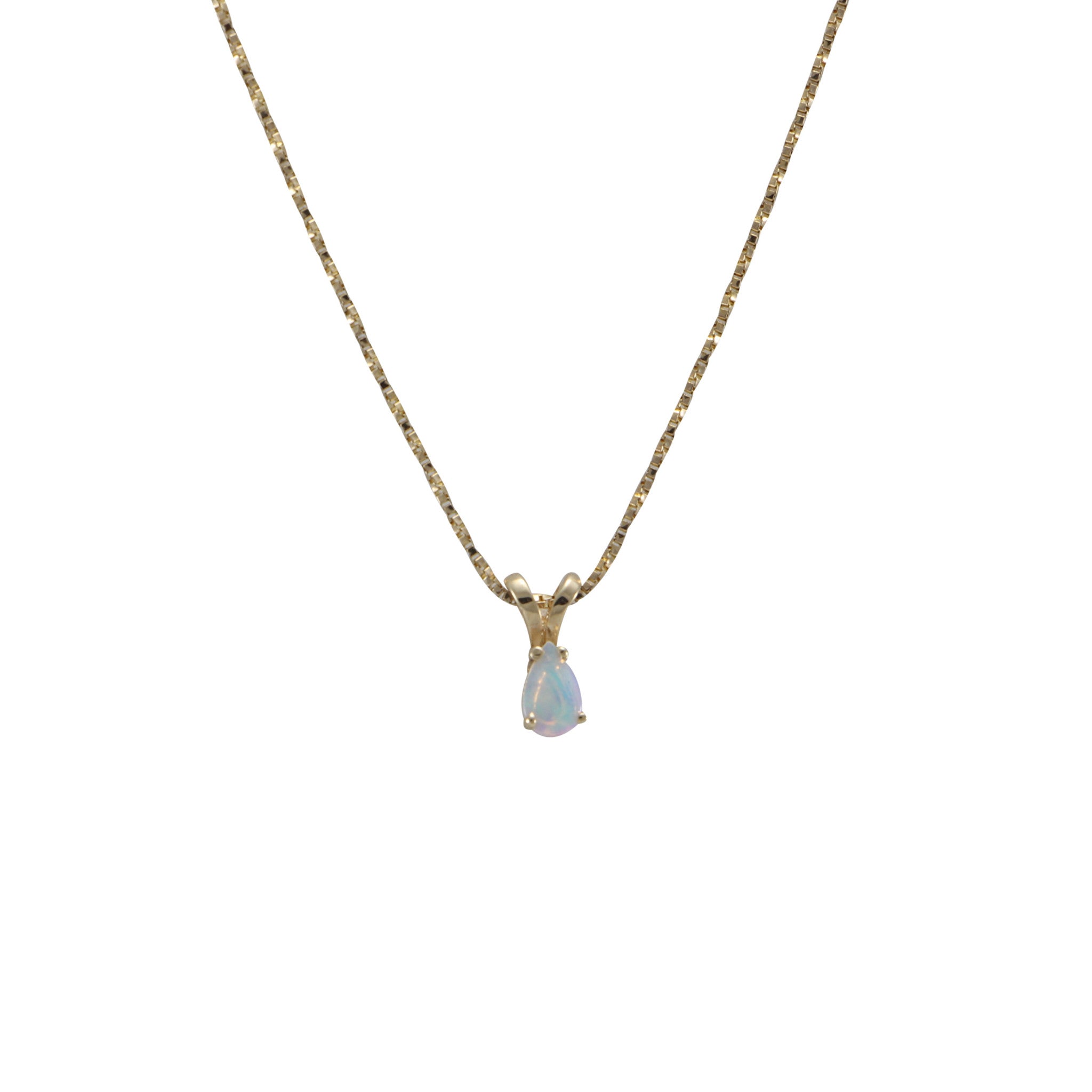 Vintage Liquid Silver Necklace - Rainbox Fire Opal Doublet Pendant –  Upscale Consignment