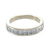 1CTW Princess Cut Diamond Channel Set Wedding Band 14k White Gold Ring 4mm 6.25