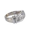 1.00CTW Princess Diamond Wedding Band 14k White Gold Ring Wide 5 Stone Wide 4.25