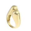 Tiffany & Co. ByPass Modernist Band Ring 18k Yellow Gold Spain US6.00 11mm Wide