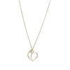 Tiffany & Co. Paloma Picasso Large Open Heart Pendant Necklace 18k Yellow Gold