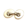 Tiffany & Co. Oval Ribbed Cufflinks 14k Yellow Gold 15x12mm 8.9g