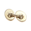 Tiffany & Co. Oval Ribbed Cufflinks 14k Yellow Gold 15x12mm 8.9g