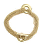 Tiffany & Co. Circle Charm Toggle Bracelet 18k Yellow Gold Cable Mesh Strand