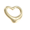 Tiffany & Co. Elsa Peretti Diamond Heart Necklace Pendant 18k Yellow Gold Small