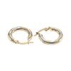 16mm Huggie Earrings 14k Yellow Gold Womens Vintage Estate