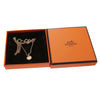 Hermes Clou de Selle Motif Gambade Diamond Necklace 18k Yellow Gold Box Pouch