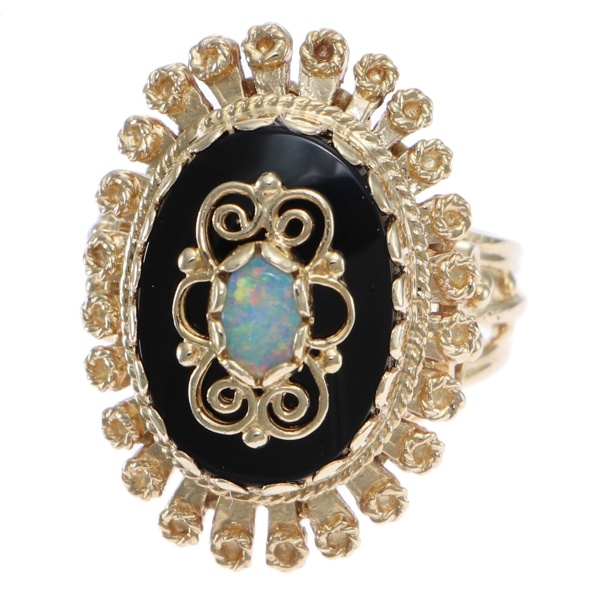Ever Blossom Bracelet, Yellow Gold, Onyx & Diamonds - Jewelry - Categories