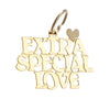 Extra Special Love Bracelet Charm Solid 14k Yellow Gold 0.5g