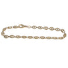 Womens Puffed Mariner Chain Link Bracelet 14k Yellow Gold 5mm 7.25inches 7.7g