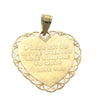 For My Mom Words Love Heart Someone Solid Bracelet Charm 14k Yellow Gold