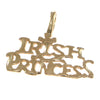 Irish Princess Bracelet Charm Solid 14k Yellow Gold 0.7g