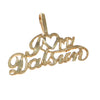 I Love My Datsun Bracelet Charm Solid 14k Yellow Gold 0.6g
