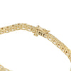 Womens Diamond Classic Tennis Line Bracelet 14k Yellow Gold 4.20ctw 4mm Wide
