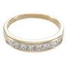 Princess Cut Diamond Womens Wedding Band Ring 14k Yellow Gold 0.80ctw US 8 4mm