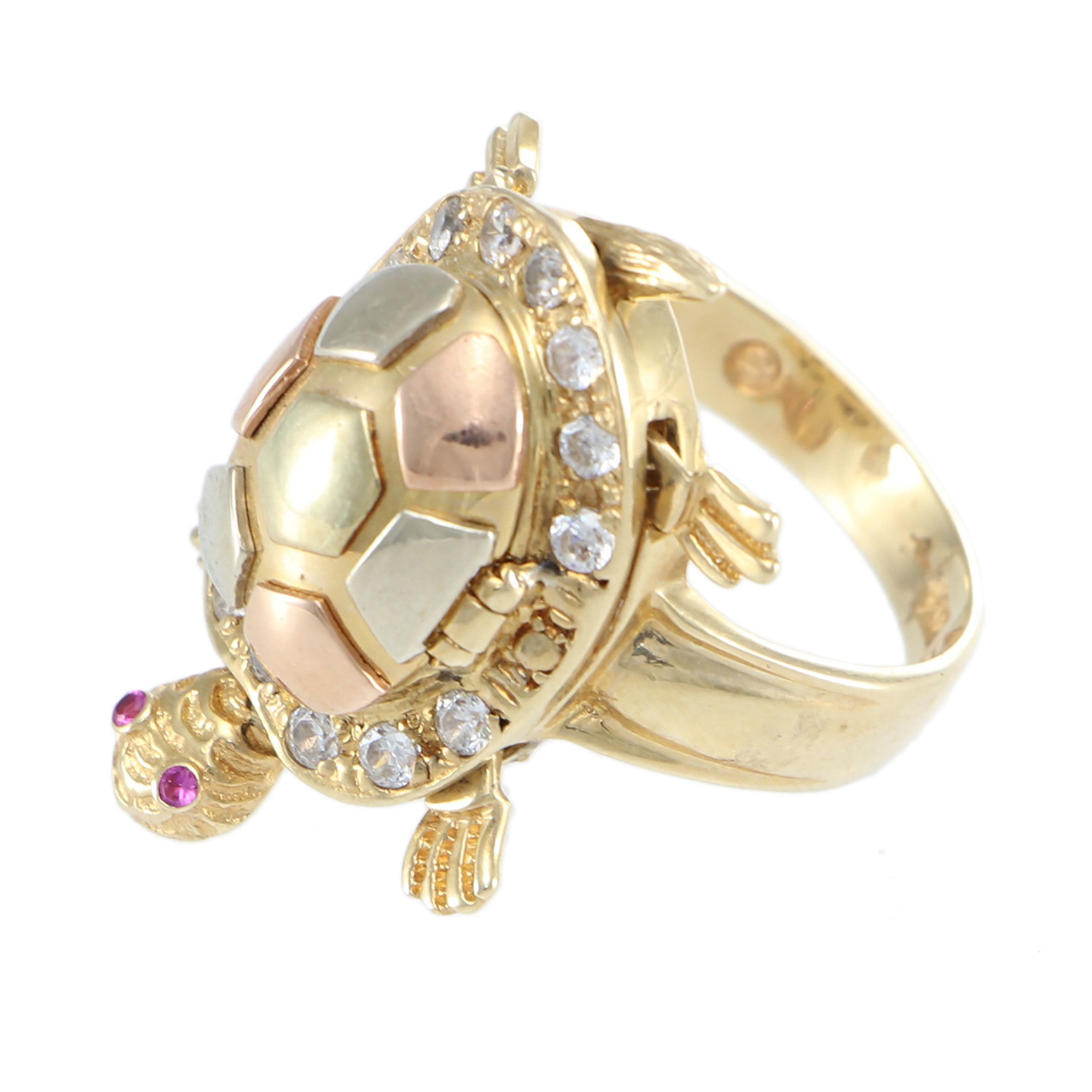Buy Zumrut Gold Plated Brass Turtle Shape Charm Finger Ring (Men and Women)  Online at Best Prices in India - JioMart.
