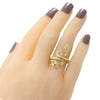 Spiral Wrap Snake Ring Swirl 18k Yellow Gold Womens Vintage Antique ByPass